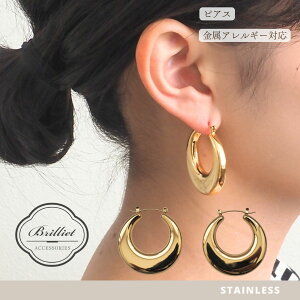 yԌI15%OFFN[|zsAX t[v 傫 fB[X CO XeX ANZT[   荠 v[g S[h t[vsAX Earrings gold ANZ access