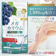 20％OFFクーポン【6/11 1:59まで】カリウム サプリ ポリフェノール むくみ 浮腫み サポート 栄養バランス…