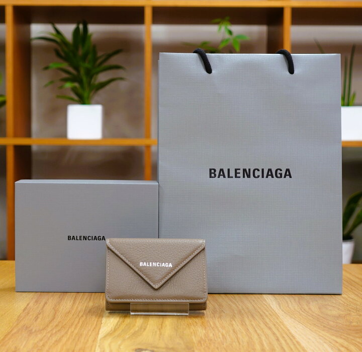 楽天市場】BALENCIAGA バレンシアガ 財布 PAPIER ミニウォレット  