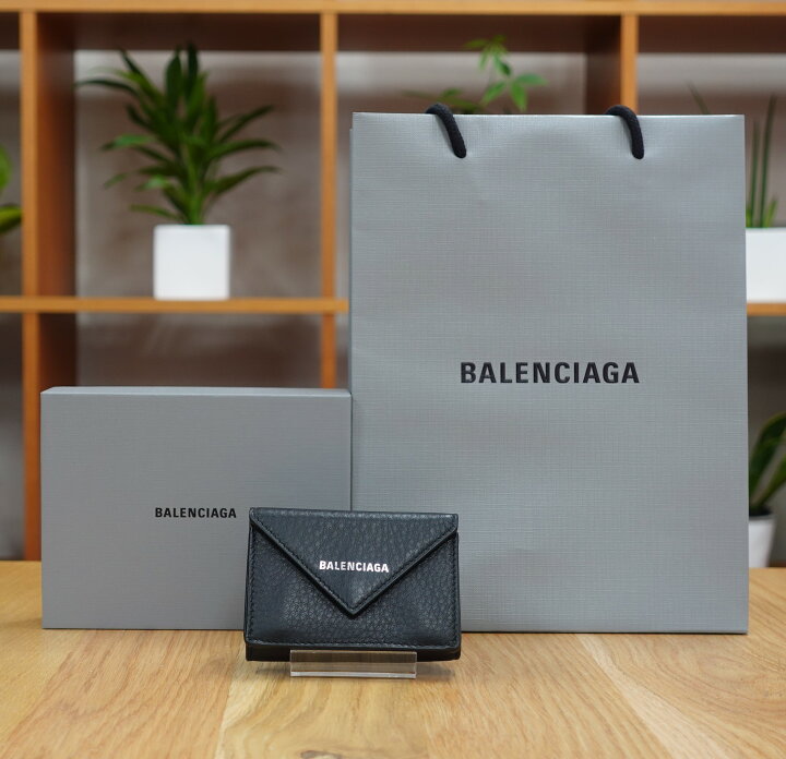 楽天市場】BALENCIAGA バレンシアガ 財布 PAPIER ミニウォレット  