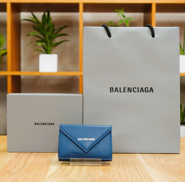 楽天市場】BALENCIAGA バレンシアガ 財布 PAPIER ミニウォレット 