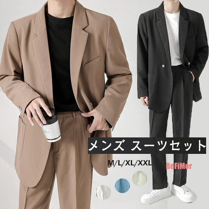 楽天市場】「お買い物マラソン 」スーツ メンズ 上下セット アップ 