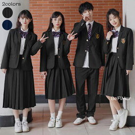 入学準備 ブレザー jk制服 男子 女子高生 制服 プリーツスカート ブレザー リボン シャツ 5点セット チェック柄 学生服 スクール 制服 通勤 JK 卒業式スーツ 仮装 本格制服 ガーリー系、森ガール系、JKコスプレ、学園祭、文化祭 セーラー服 ジャケット 通学 学院風