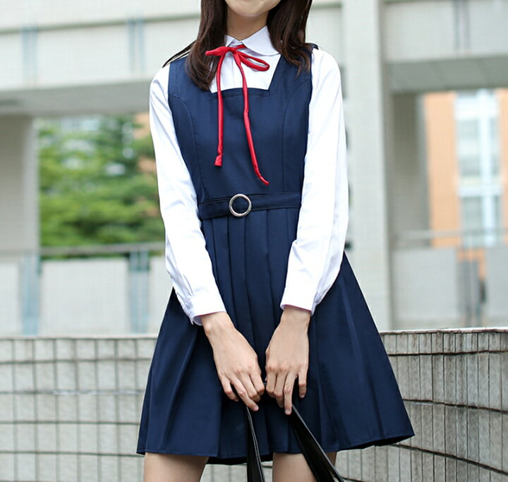 楽天市場】入学準備 高校制服4点セット ワンピースセット チョッキ jk  