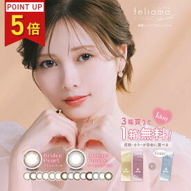 【ポイント5倍】【1箱分無料3箱セット】フェリアモ カラコン 白石麻衣 ワンデー feliamo 1day 10枚入り 送料無料 1日装用 度あり 度なし