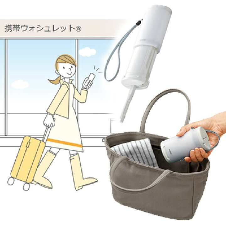 楽天市場】TOTO 携帯 ウォシュレット [ YEW4R2 ] 携帯ポーチ付  
