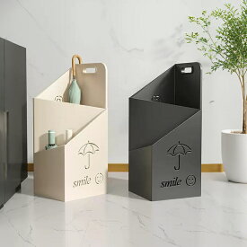 傘立て 傘収納ラック オフィス用傘立て 玄関用傘ホルダー 長傘折り畳み傘収納 大容量 傘収納 防水 防錆 耐久性 着脱式水受け皿付き 折り畳み傘用フック付き 玄関収納 家庭用 業務用