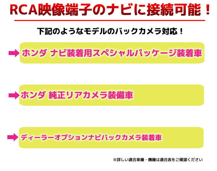 楽天市場 メール便 送料無料 バックカメラ アダプター Honda ホンダ 純正リヤカメラ ナビ装着用スペシャルパッケージ 市販ナビ 変換 変換ハーネス カプラーオン 変換ケーブル 変換アダプター バックカメラ バックカメラアダプター Be Nice Store