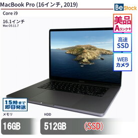 中古ノートパソコンApple MacBook Pro (16インチ, 2019) MVVJ2J/A 【中古】 Apple MacBook Pro (16インチ, 2019) 中古ノートパソコンCore i9 Mac OS 11.7