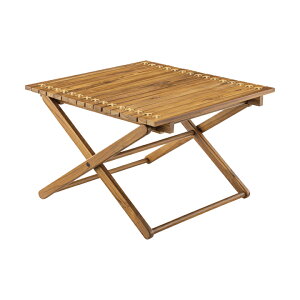 アウトドア 折りたたみ ローテーブル コンパクト キャンプ ロール 木製 高さ40cm 家具 インテリア