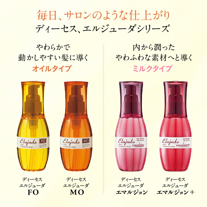 楽天市場】ミルボン ディーセス エルジューダ FO 120ml 洗い流さない 