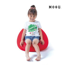 MOGU フィットチェア レッド クッション ローチェア 45×45cm おしゃれ もちもち 椅子 丸 可愛い