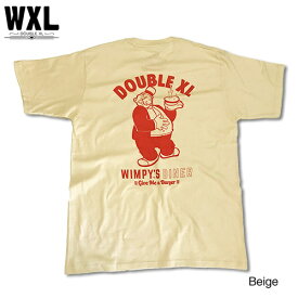 RHC Ron Herman (ロンハーマン): WXL (ダブルXL)× POPEYE （ポパイ）Wimpy Tシャツ ベージュ