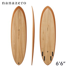 サーフボード ミッドレングス nanazero WOOD SKIN MID04 Quad 6'6 （midlength surfboard ナナゼロ サーフィン）
