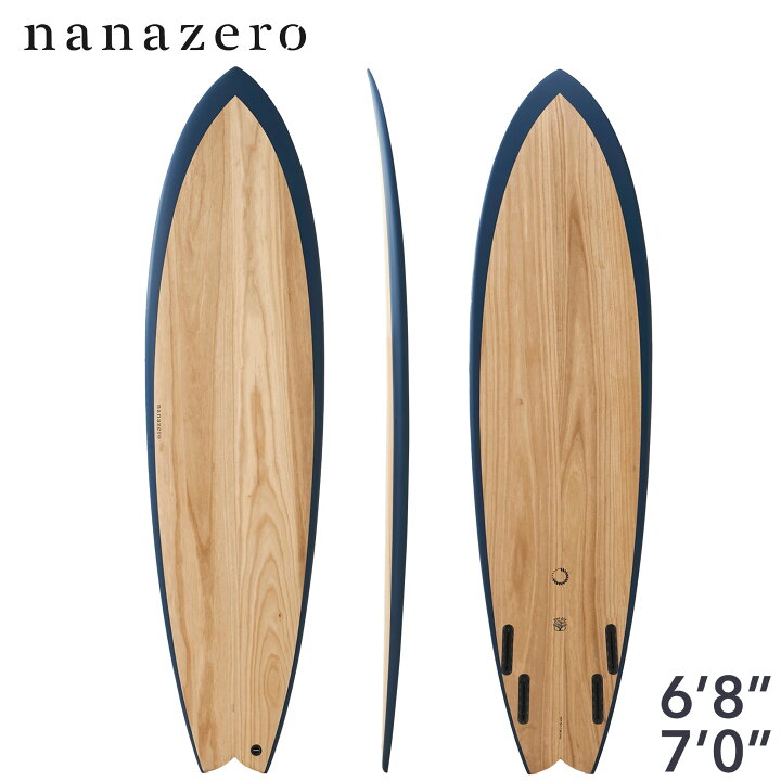 楽天市場】サーフボード ミッドレングス nanazero WOOD SKIN MID05 