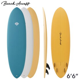 ソフトボード サーフボード ミッドレングス Beach Access 6’6” 42L クアッド ワックスフリー クアッドフィン付き（スポンジボード ソフトサーフボード サーフィン ショートボード ビーチアクセス ワックス不要タイプ）