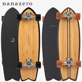 【nanazero】 Bamboo サーフスケート 31" Fish グリップテープデッキ 31インチ スケート スケートボード 陸トレ サーフィン Surf Skate ナナゼロ 送料無料