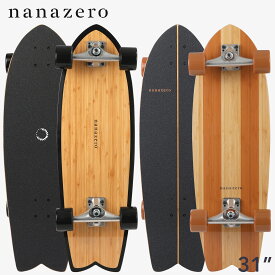 【nanazero】 Bamboo サーフスケート 31" Fish グリップテープデッキ 31インチ スケート スケートボード 陸トレ サーフィン Surf Skate ナナゼロ 送料無料