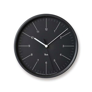 mX dgv AiO LX`[NbN X`[ RIKI STEEL CLOCK ubN WR24-10 BK Lemnos