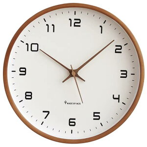 掛け時計 おしゃれ かわいい 木枠 静音 壁掛け 時計 北欧風 大数字 見やすい 連続秒針 モダン シンプル 人気 アナログ 時計 リビングルーム 書斎 モダン ホーム装飾 祝日プレゼント