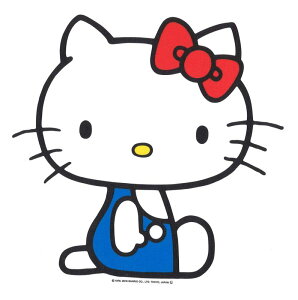 ゼネラルステッカー サンリオ ハローキティ ウォールステッカー 16.8cm×17.2cm DW-005 1枚入り ホワイト