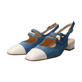 [ファビオルスコーニ] パンプス ダブルストラップバイカラーバックバンド レディース