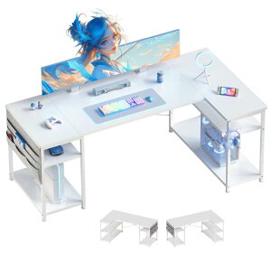 YeTom l���f�X�N �Q�[�~���O�f�X�N �f�X�N ��107cm pc�f�X�N �R�[�i�[�f�X�N �I�������߉\ ���[�ܕt�� L���^ PC �׋��� ��� �ݑ�Ζ� �����[�g���[�N �Q�[�� ���� ���[���b�N�t�� �_�[�N�u