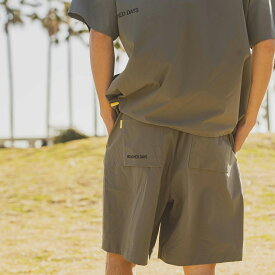 BD パッカブル ショートパンツ ビーチドデイズ 公式 BEACHED DAYS Packable Short Pants ナイロンパンツ ストレッチパンツ 速乾性 ストレッチナイロン サーフィン サーフ カリフォルニア ユニセックス 男女兼用