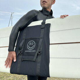 サーフキャリーバッグ ビーチドデイズ 公式 BEACHED DAYS ボードキャリア ボードキャリー キャリアー ロングボード ミッドレングス ショートボード 持ち運び 肩掛け サーフボード ソフトボード カバー ケース ボードバッグ