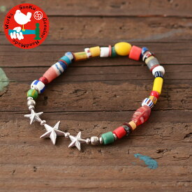 【SALE 30%OFF】Sunku 39 [サンク] Star Beads Bracelet Christmas Beads [SK-139-MIX] スタービーズブレスレット・クリスマスビーズ・ブレスレット・シルバー 925・MEN'S/LADY'S [2022SS]