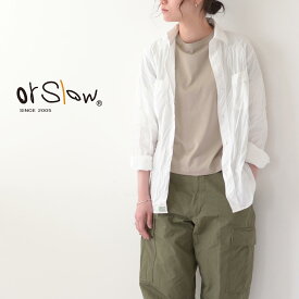 orslow [オアスロウ] WORK SHIRT WHITE CHAMBRAY [01-8070-69] シャンブレーシャツ ホワイト 白・ワークシャツ・白シャンブレー・大人のワークシャツ・MEN'S [2024SS]