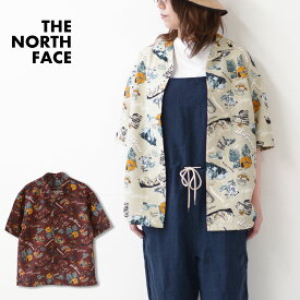 THE NORTH FACE [ザ ノースフェイス正規代理店] S/S Aloha Vent Shirt [NR22330] ショートスリーブアロハベントシャツ（メンズ）・シャツ・半袖・アロハシャツ・キャンプ・フェス・アウトドア・UV機能・MEN'S [2024SS]