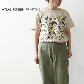 ATLAS SCREEN PRINTING [アトラススクリーンプリンティング] BIRDING TEE [WC725T] バーディングティー・プリントTシャツ・半袖・柄Tシャツ・MEN'S/LADY'S [2024SS]