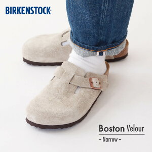 BIRKENSTOCK [�r���P���V���g�b�N���K�̔��X] Boston VL -Narrow- ���� [60463] �{�X�g�� �X�G�[�h���U�[�E�x���A�E�{�v�y���C�Y �i���[�^�C�v�zMEN'S/LADY'S [2026SS]