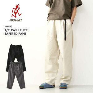 �ySALE 30%OFF�zGRAMICCI [�O���~�`] T/C TWILL TUCK TAPERED PANT [GMP4-SJP10] TC�c�C���^�b�N�e�[�p�[�h�p���c�E���{���胂�f���E�e�[�p�[�h�p���c�E���[�Y�p���c�E�A�E�g�h�A�E�L�����v�EMEN'S [2026SS]