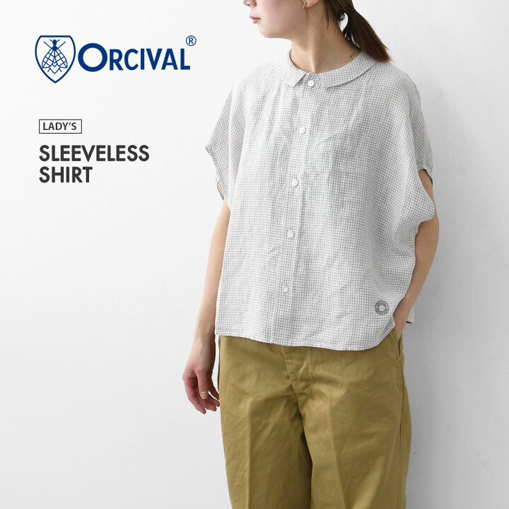 楽天市場】ORCIVAL[オーチバル・オーシバル] W SLEEVELESS SHIRT [OR 