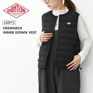 DANTON [_g] W CREWNECK INNER DOWN VEST [DT-A0002RRT] N[lbNCi[_ExXgECi[xXgEN[lbNEiCEAE^[ELADY'S [2025AW]