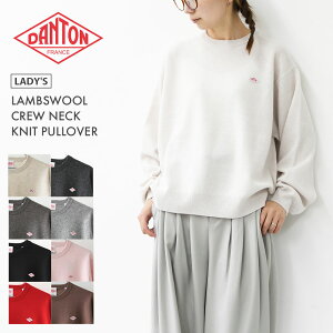 DANTON [_g] W LAMBSWOOL CREW NECK KNIT PULLOVER [DT-D0027LMW]YE[N[lbNjbgvI[o[EjbgvI[o[EjbgEZ[^[EN[lbNEE[ELADY'S [2025AW]