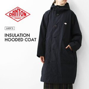 DANTON [_g] W INSULATION HOODED COAT [DT-A0526PNT] CT[Vt[fbhR[gEt[htR[gEOEAE^[Es[`^t^ELADY'S [2025AW]