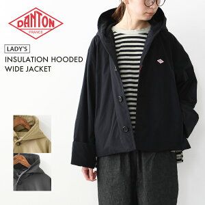 DANTON [_g] W INSULATION HOODED WIDE JACKET [DT-A0673PNT] CT[Vt[fbhChWPbgECT[VWPbgEt[htWPbgEV[gWPbgELADY'S [2025AW