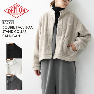 DANTON [_g] W DOUBLE FACE BOA STAND COLLAR CARDIGAN [DT-A0699WNN] _utFCX{AX^hJ[J[fBKE{AJ[fBKE{AWPbgEX^hJ[ELADY'S [2025AW]