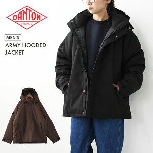 DANTON [�_���g��] M ARMY HOODED JACKET [DT-A0030TPR] �A�[�~�[�t�[�f�b�h�W���P�b�g�E�A�[�~�[ �_�E���W���P�b�g�E�t�[�h�W���P�b�g�E�~���^���[�E�F�A�E���O�����X���[�u�EMEN'S [2025AW]