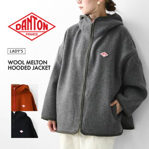 DANTON [_g] W WOOL MELTON HOODED JACKET [DT-A0711MEW] E[gt[fbhWPbgEE[WPbgEt[htWPbgEt[XWPbgELADY'S [2025AW]