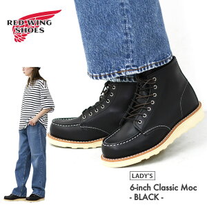RED WING[���b�h�E�B���O] 6-inch Classic Moc / BLACK [3373] 6�C���` �N���V�b�N���b�N�E�N���V�b�N���b�N�E�u���b�N�E�o�E���_���[�E���b�N�g�D�E���[�N�u�[�c�ELADY'S [2026SS]