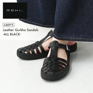 MOHI [���q]���U�[�O���J�T���_�� -ALL BLACK- [GU2-609-1bk] �҂ݍ��݃X�g���b�v�T���_���E�t���b�g�T���_���E�p���v�X�E�����₷���E�J�W���A���ELADY'S [2026SS]