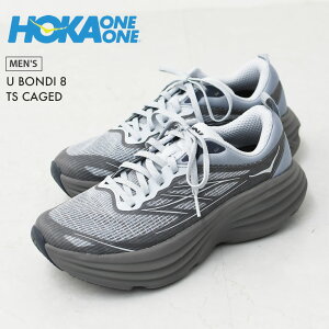 HOKA ONE ONE [�z�J�I�l�I�l] U BONDI 8 TS CAGED [1155391-wmn] �{���_�C 8 TS/WMN�E �P�[�W�h�E�^�E���V���[�Y�E���[�h�����j���O�E �N�C�b�N���[�X�E����E�N�b�V�������EMEN'S [2026SS]