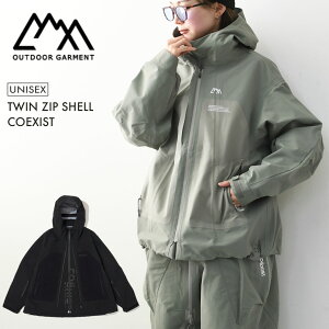 �ySALE 30%OFF�zCMF OUTDOOR GARMENT [�R���t�B�A�E�g�h�A�K�[�����g] TWIN ZIP SHELL COEXIST [CMF2601-J02] �c�C���W�b�v�V�F���R�G�W�X�g�E�V�F���W���P�b�g�E2WAY�E�W���P�b�g�E�A�E�^�[�EMEN'S / LADY'S [2026SS]