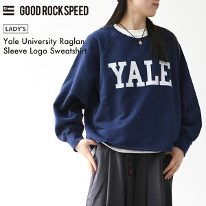 GOOD ROCK SPEED [�O�b�h���b�N�X�s�[�h] Yale University Raglan Sleeve Logo Sweatshirt [26YAL003W] ���O�����X���[�u���S�X�E�F�b�g�V���c�E���O�����X���[�u�E���S�X�E�F�b�g�ELADY'S [2026SS]