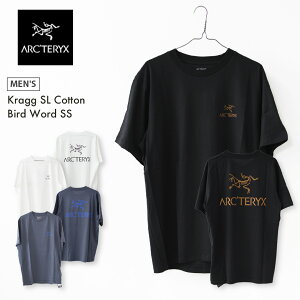 ARC'TERYX [�A�[�N�e���N�X���K�㗝�X] Kragg SL Cotton Bird Word SS Men's [X000009535] �N���b�O SL �R�b�g�� �o�[�h ���[�h �V���[�g�X���[�u �����Y�E�����E�n�C�L���O�E�g���b�L���O�E�^�E�����[�X�EMEN'