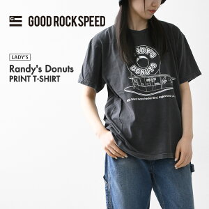 GOOD ROCK SPEED [�O�b�h���b�N�X�s�[�h] Randy's Donuts PRINT T-SHIRT [26RDN002W] �����f�B�[�Y�h�[�i�c �v�����gT�V���c�E ��TEE�E�����E�V���[�g�X���[�u�E�v�����gTEE�E�N���[�l�b�N�ELADY'S [2026SS]
